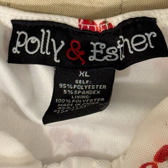 POLLY & ESTHER Ruched Summer Blouse Top - Picture 12 of 13